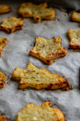 Festive Christmas-Shaped Baked Potato Appetizer