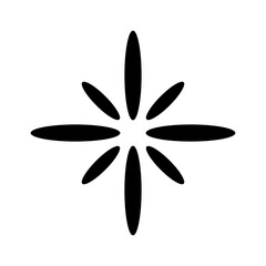 Lights flare primitive geometric shape