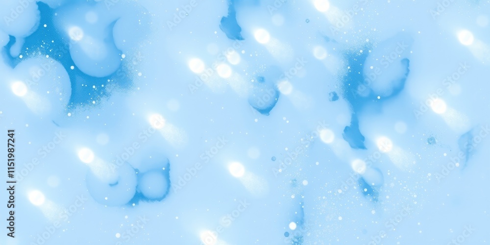 Aufkleber a delicate display of winter hues fills the canvas with soft blues and whites, creating a tranquil a