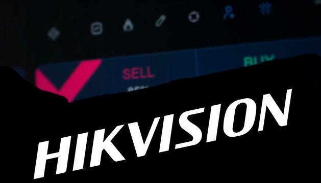 Dhaka, Bangladesh- 23 Dec 2024: Hikvision logo is displayed on smartphone. Hikvision is a leading Chinese surveillance technology company known for its wide range of video surveillance products.