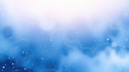 Obraz premium A delicate winter landscape emerges with gentle hues of blue blended harmoniously, evoking a peaceful feeling perfect for artistic creations during the colder months