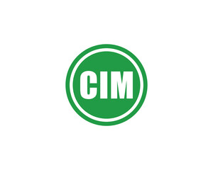 CIM logo design vector template. CIM