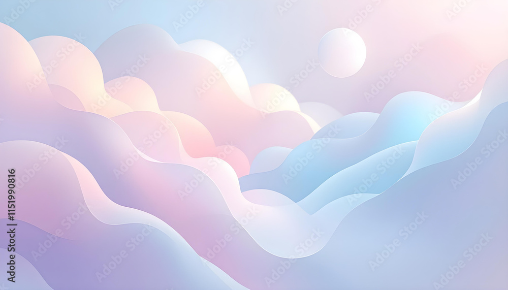 Poster grainy gradient background blue purple white abstract wave backdrop light banner pastel color gradie