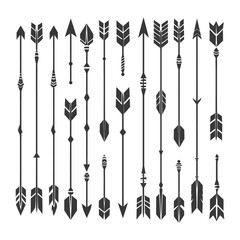 Collection Of 20 Unique Black And White Arrow Designs