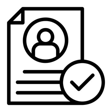 recommend clip art: resume line icon