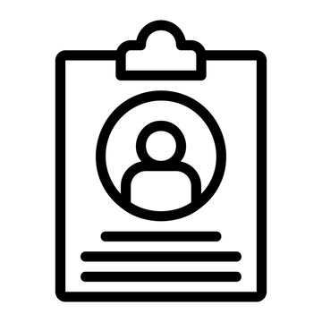 recommend clip art: resume line icon