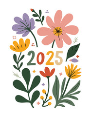 Matisse-Style Abstract Flower Wallpaper By Hand, Floral Panels. Trendy Matisse-style Minimalist, Isolated Vector illustrations.