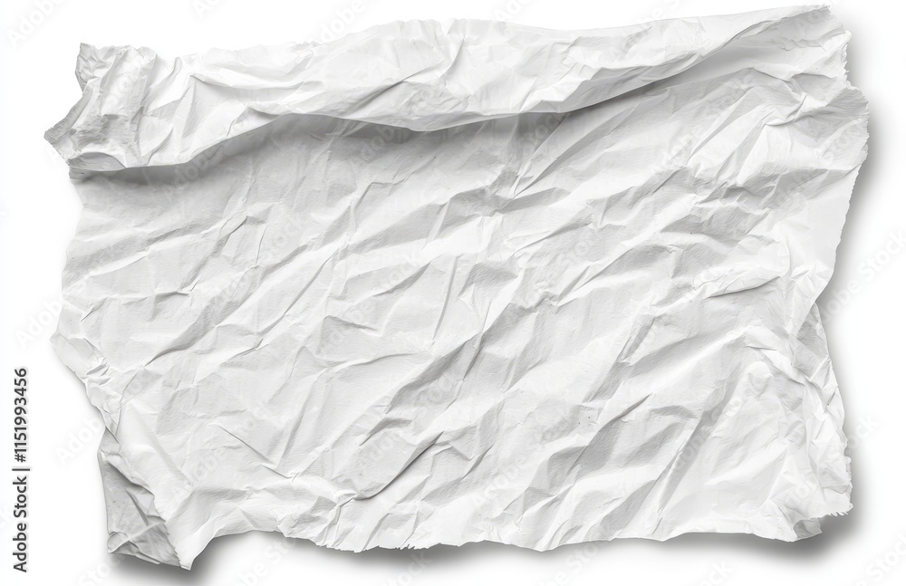 Poster a 3d rendering of a blank curled sticker mockup, presented in isolation on a white background.
