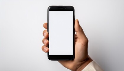 hand holding smartphone