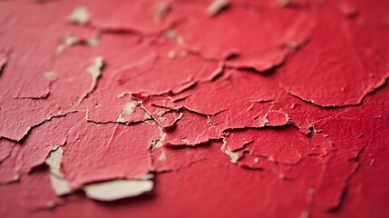 A macro shot of bright red paper showcasing its detailed cardboard texture, perfect for creative and design projects