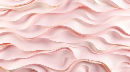 Fototapeta premium Soft pastel pink wave texture background