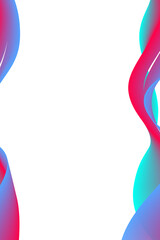 Dynamic colorful gradient waves on a white background, perfect for digital artwork, web design, and creative visuals.