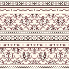 Southwest Aztec geometric Native American Mexican Navajo tribal ethnic boho indian texture ornament seamless pattern fabric colorful design vector for woven textile printing blanket rug carpet fashion