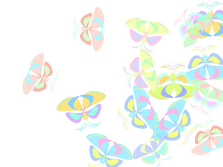 background with butterflies
