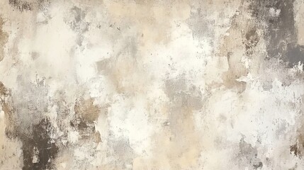 Seamless neutral earthy faux plaster with rustic sponge painting fresco, limewash, cement-inspired accent wall texture, abstract stucco wallpaper pattern