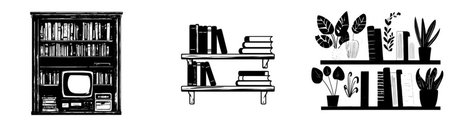 Vibrant books are stacked and tilted on a compact wooden shelf, fostering a warm and welcoming environment for reading and education. © Andrei