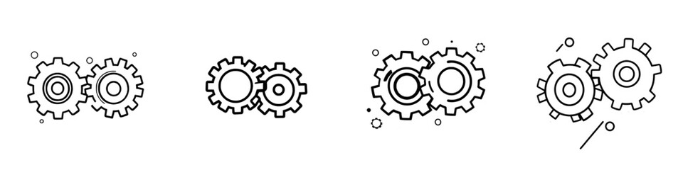 Edit stroke icons with a thin line process, ensuring perfect pixel quality on a transparent background.