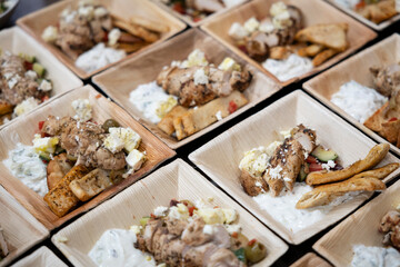 Nutritious Salads in rustic bowls