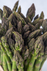 Bunch of green asparagus. Fresh spring vegetable