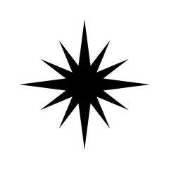 Obraz premium Glowing lights effect doodle star