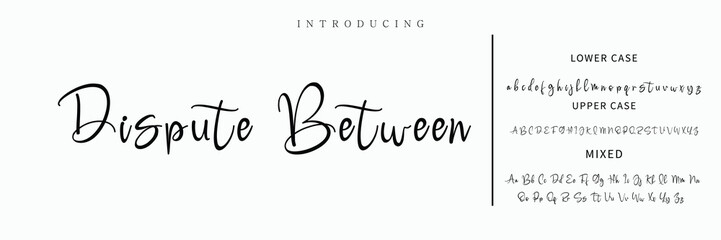 Hand drawn vector alphabet. Modern monoline signature script font. Elegant Signature Font. Best Alphabet Beautiful Calligraphy Signature Font lettering