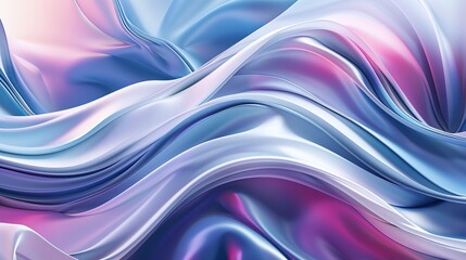 Abstract soft pastel waves blend in dreamy, flowing motion with gentle color transitions.