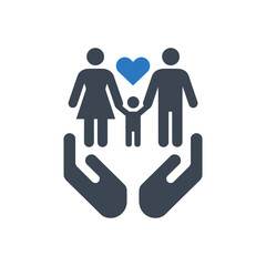 Obraz premium Family Protection Icon