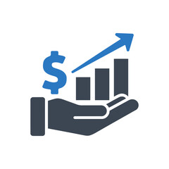 Hand Dollar Growth Icon