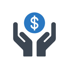 Hands Holding Money Icon