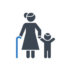 Generational Family Support Icon