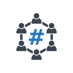 Social Media Hashtag Icon