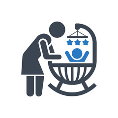 Mother Baby Care Icon