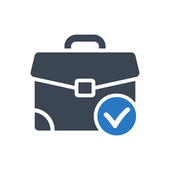 Professional Briefcase Approval Icon