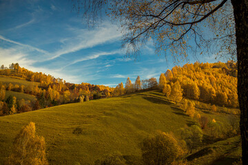 Tomnatic landscape through the Bucegi Mountains