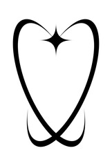 Star sparkle aesthetic geometric element