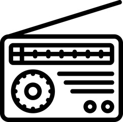 Radio Line Icon