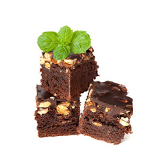 Nut Brownie, Homemade German Chocolate Cake, Chocolate Peanuts Cake, Brownie Square Piece
