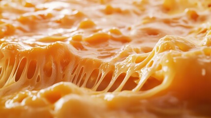 Close-up of creamy, cheesy macaroni and cheese.