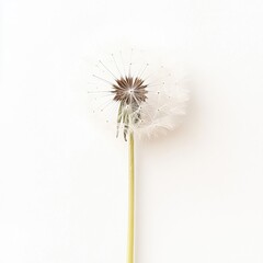 A dandelion on a white background, symbolizing condolence and support.