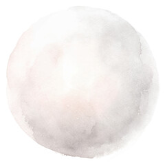 Soft gray watercolor circle with a smooth finish, perfect for minimalist artistic backgrounds and designs.