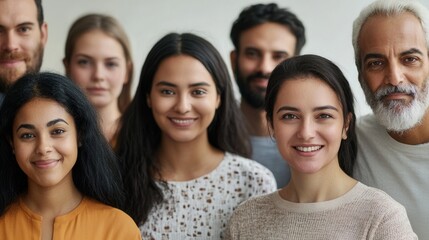 Obraz premium Diverse community collaboration for a brighter future, individuals uniting in a cooperative space to foster growth and inclusivity