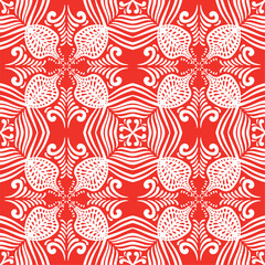 Adobe Illustrator Artwork Artistic pattern in Christmas style is suitable for textiles and decor, Seamless pattern vector hand drawn
