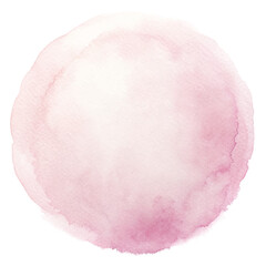 Subtle pink and white watercolor circle, perfect for minimalist designs and artistic backgrounds.
