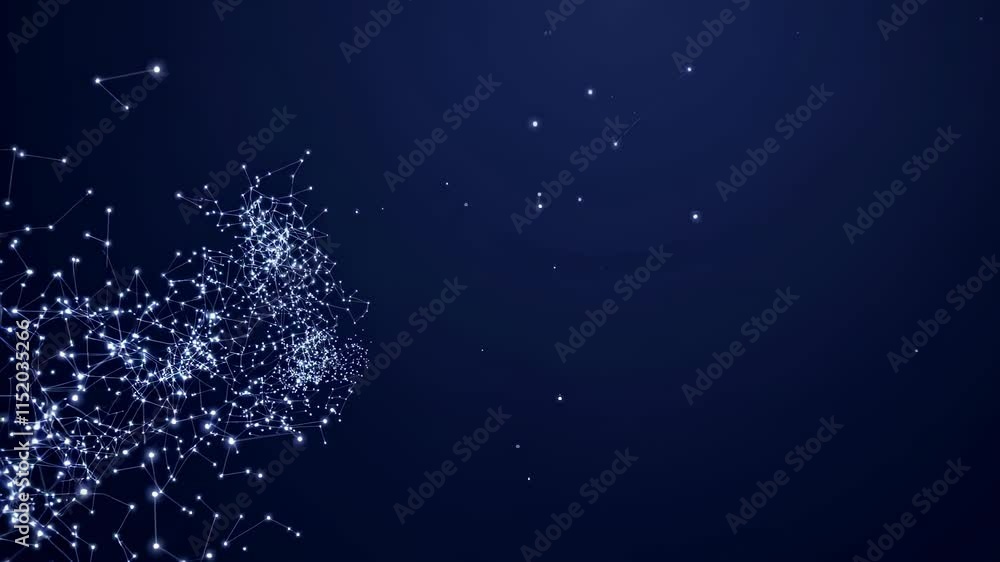 Poster explore a stunning cosmic network of stars and constellations in a captivating visual representation