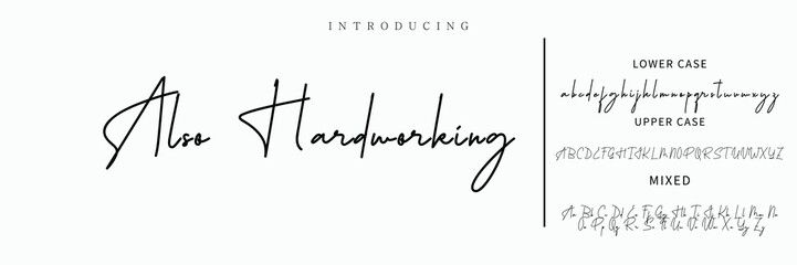 Signature Font Calligraphy Logotype Script Font Type Font lettering handwritten.