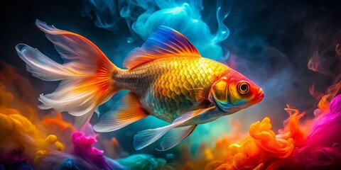 Goldfish in Smoky Atmosphere - AI Art