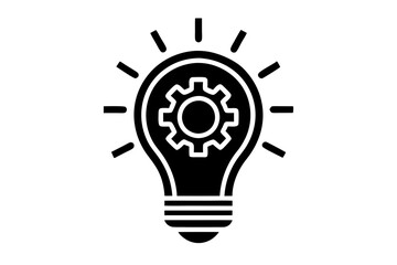 light bulb icon vector