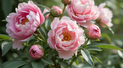 Wedding decoration with peonies, floral decor and event celebration, peony flowers and wedding ceremony in the garden, English country style 