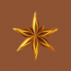 Obraz premium gold star isolated on transparent background Generative Ai.