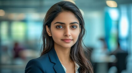 Obraz premium Portrait of a Confident Business Woman